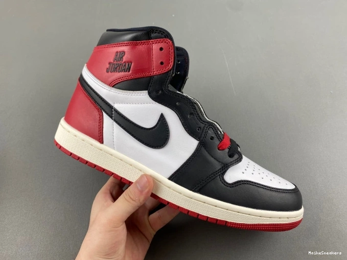 MaikeSneakers High Jordan Black 1 Toe Air Reimagined OG DZ5485-106 0708